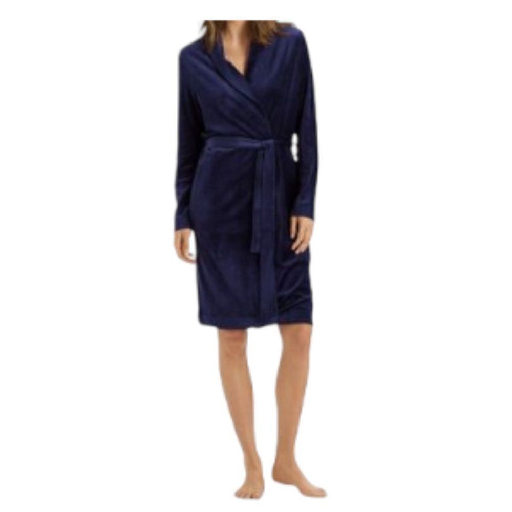 Hanro Favourites Robe Intense Blue Small NWT
